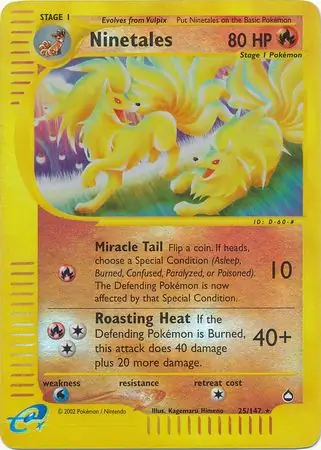 Ninetales [Reverse Holo] #25
