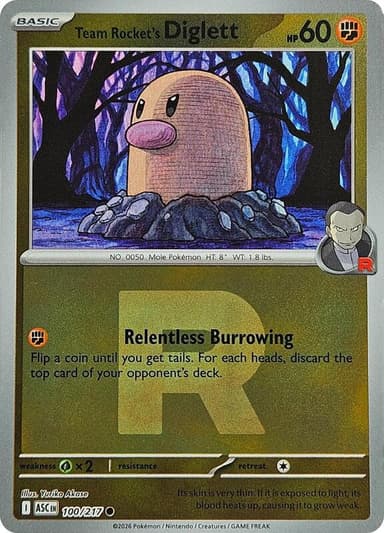 Team Rocket's Diglett [Energy] #100