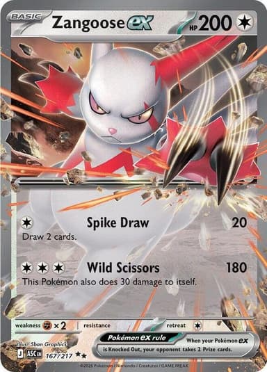Zangoose Ex #167