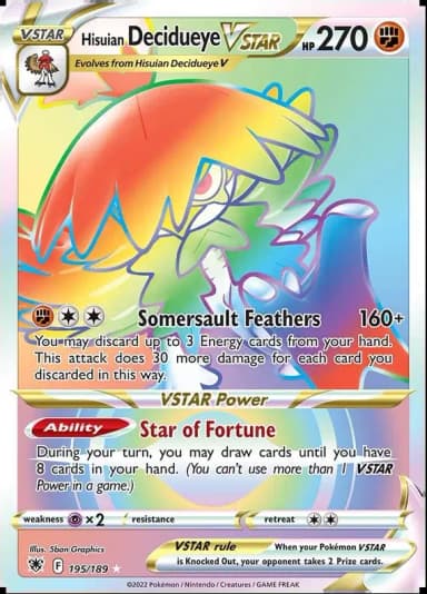 Hisuian Decidueye VSTAR #195