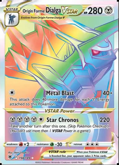 Origin Forme Dialga VSTAR #198