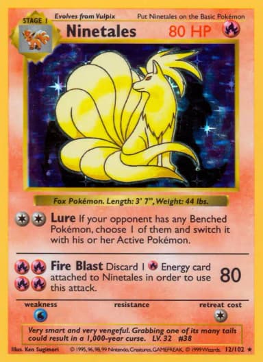Ninetales [Shadowless] #12