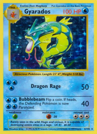 Gyarados [Shadowless] #6