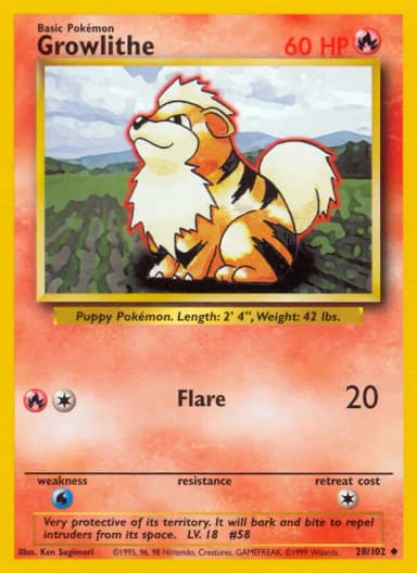 Growlithe [1999-2000] #28
