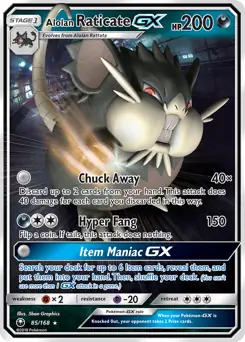 Alolan Raticate GX #85