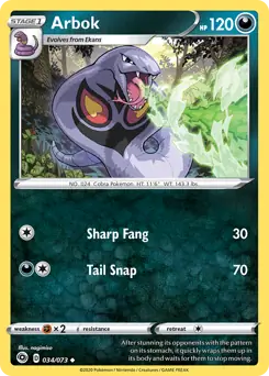 Arbok [Reverse Holo] #34