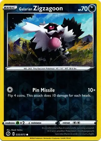 Galarian Zigzagoon #35