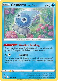 Castform Rainy Form #33
