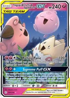 Togepi & Cleffa & Igglybuff GX #143