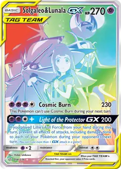 Solgaleo & Lunala GX #254