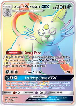 Alolan Persian GX #257
