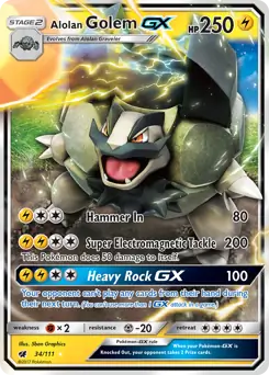 Alolan Golem GX #34