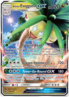 Alolan Exeggutor GX #74