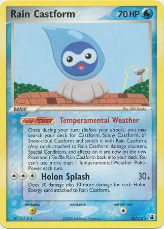Rain Castform [Reverse Holo] #26