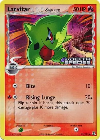 Larvitar [Reverse Holo] #73