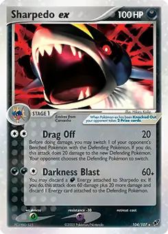 Sharpedo EX #104