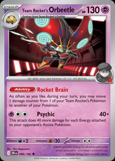 Team Rocket's Orbeetle #89