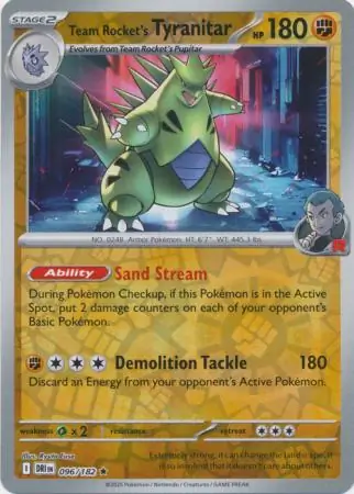 Team Rocket's Tyranitar [Pokemon Center] #96