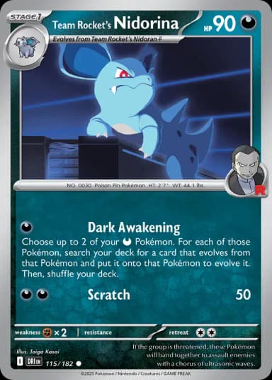 Team Rocket's Nidorina #115