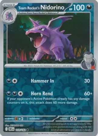 Team Rocket's Nidorino #118