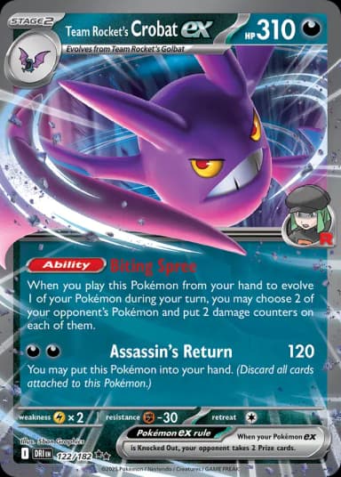 Team Rocket's Crobat ex #122