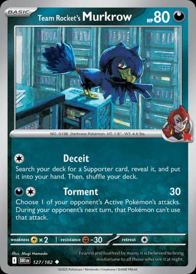 Team Rocket's Murkrow #127