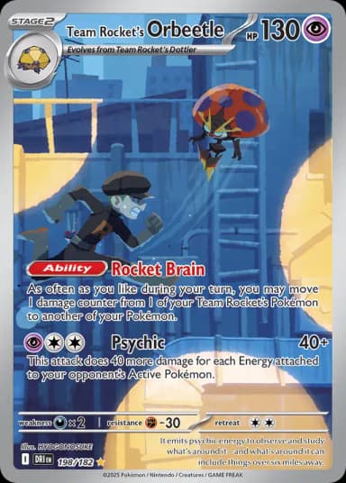 Team Rocket's Orbeetle #198