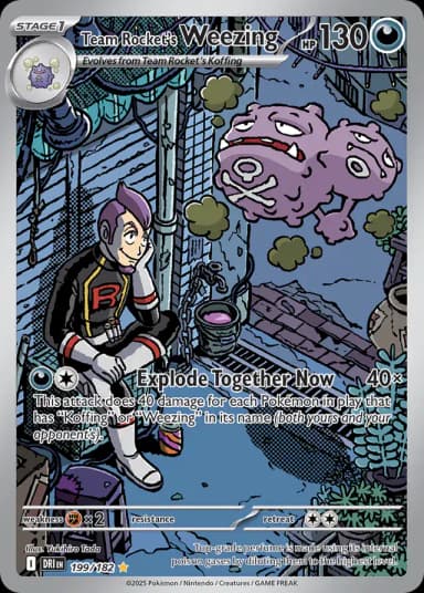 Team Rocket's Weezing #199