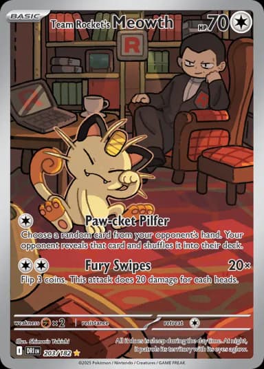 Team Rocket's Meowth #203