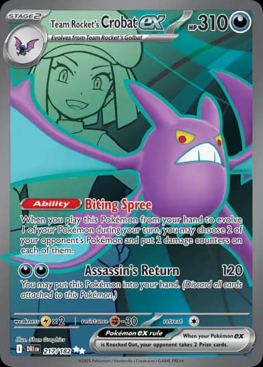 Team Rocket's Crobat ex #217