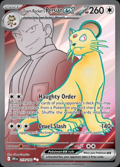 Team Rocket's Persian ex #219