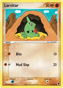 Larvitar [Reverse Holo] #51