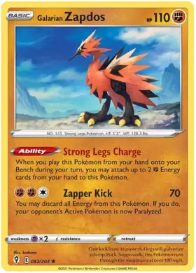 Galarian Zapdos [Holo] #82