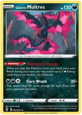 Galarian Moltres [Holo] #93