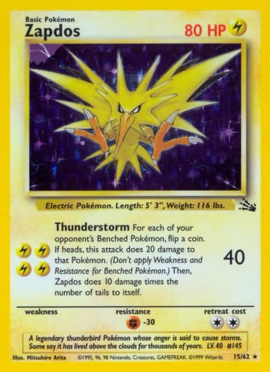 Zapdos [1st Edition] #15