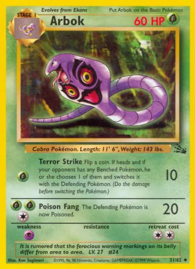 Arbok [1st Edition] #31