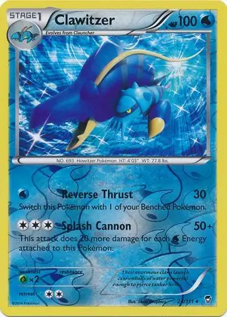 Clawitzer [Reverse Holo] #24