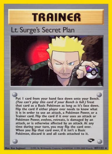 Lt. Surge's Secret Plan #107