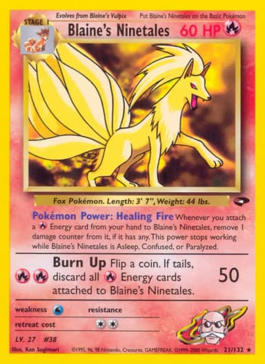 Blaine's Ninetales #21