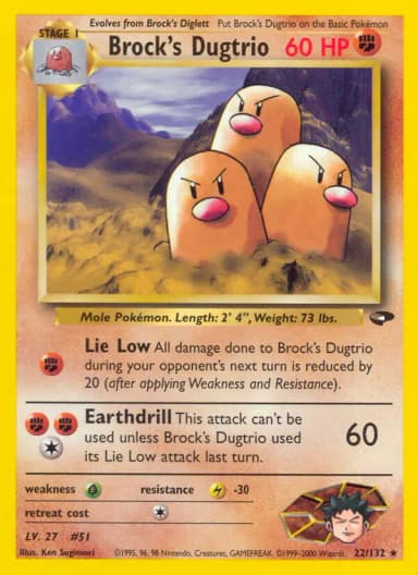 Brock's Dugtrio #22