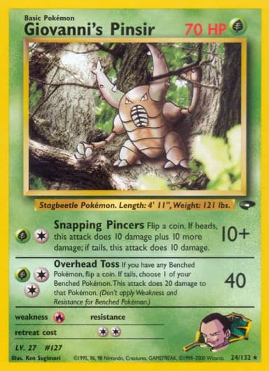 Giovanni's Pinsir #24