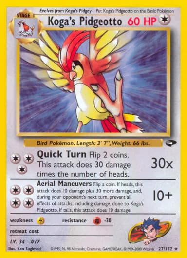 Koga's Pidgeotto #27