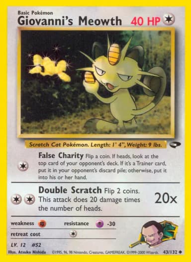Giovanni's Meowth #43