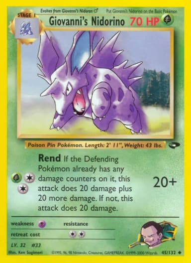 Giovanni's Nidorino #45