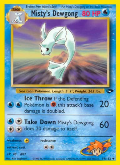 Misty's Dewgong #54