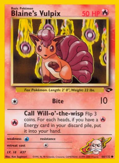 Blaine's Vulpix #66