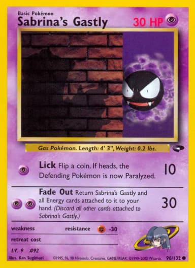 Sabrina's Gastly [1st Edition] #96