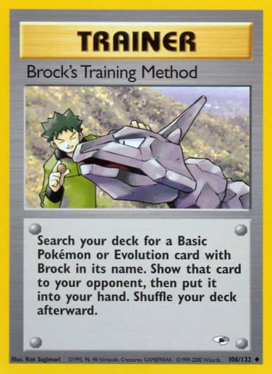 Brock's Training Method #106