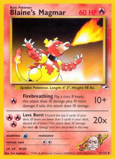 Blaine's Magmar #37