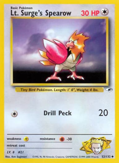 Lt. Surge's Spearow #52